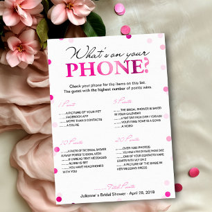 Invitation Jeux de douche de mariée : ce qu'il y a sur votre