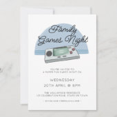 Invitation Jeux de famille console de jeu de nuit Gamer (Devant)