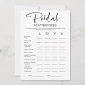 Invitation Jeux de Fête des mariées des catégories nuptiales (Devant)