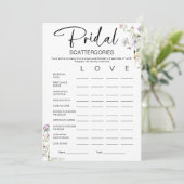 Invitation Jeux de Fête des mariées des catégories nuptiales (Debout devant)