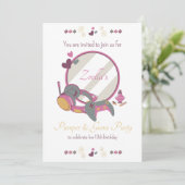 Invitation Jeux de filles et soirée de beauté (Debout devant)