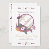 Invitation Jeux de filles et soirée de beauté (Devant / Derrière)