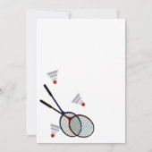 Invitation Jeux de jardin/ Badminton (Dos)