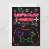 Invitation Jeux de jeu de jeux vidéo (Devant)