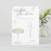 Invitation Jeux de mariage : perles et prosecco, devine la ro (Debout devant)