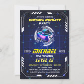 Invitation Jeux pour enfants VR Réalité virtuelle Fête d'anni (Devant)