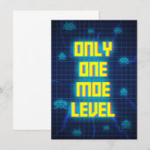 Invitation Jeux Seulement Un Niveau De Plus (Devant / Derrière)