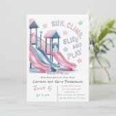 Invitation Jeux Slide Super Fun Anniversaire Accueil Bash (Debout devant)