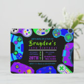 Invitation JEUX VIDÉO JEU Anniversaire de enfant (Debout devant)