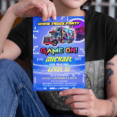 Invitation Jeux Vidéo pour enfants Camion fête d'anniversaire