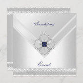 Invitation Jewel d'Occasion Bleue (Devant / Derrière)