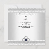 Invitation Jewel d'Occasion Bleue (Dos)
