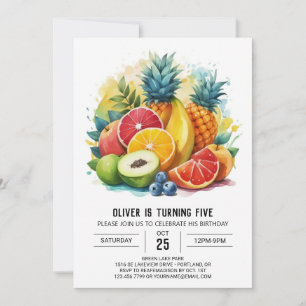 Invitation Jicy Online Boho Fruits Anniversaire