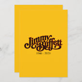 Invitation jimmy buffett margarita (Devant / Derrière)