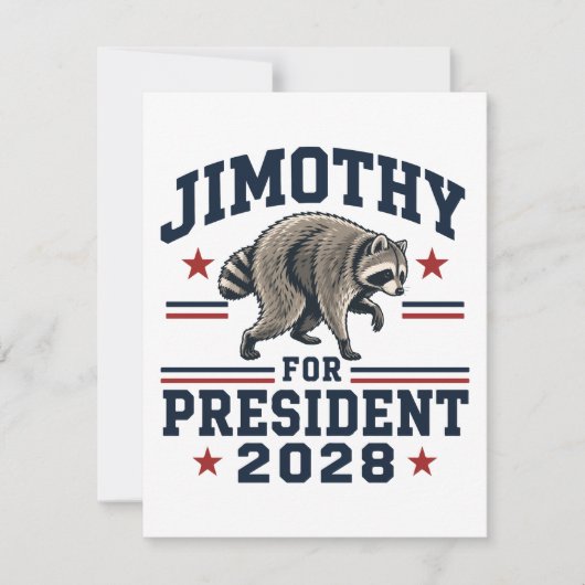 Invitation Jimothy président 2028 (Devant)