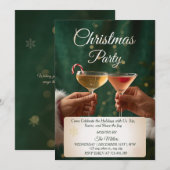 Invitation Jingle And Mingle Christmas Cocktail Party  (Devant / Derrière)