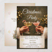 Invitation Jingle And Mingle Christmas Cocktail Party  (Devant / Derrière)
