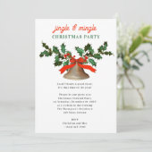 Invitation Jingle and Mingle Holiday Christmas Party (Debout devant)