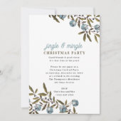 Invitation Jingle and Mingle Holiday Christmas Party (Devant)