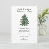 Invitation Jingle and Mingle Holiday Christmas Party (Debout devant)