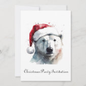 Invitation Jingle Bear Joy, personnalisé (Devant)