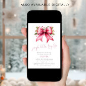 Invitation Jingle Bells Minuscules orteils Baby shower de Noë