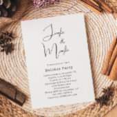 Invitation Jingle de Noël Boho moderne & Fête de Mingle