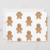 Invitation Jingle et mélanger la lettre pain d'épices fête de (Dos)