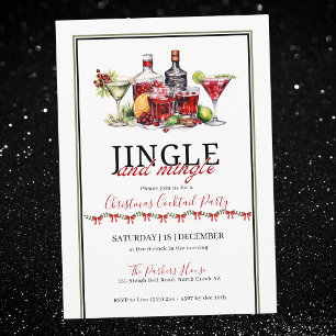 Invitation Jingle et mélanger soirée de noël