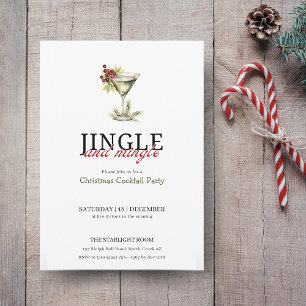Invitation Jingle et mélanger soirée de noël