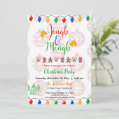 Invitation Jingle et Mingle Christmas Party Home Office Invi (Debout devant)