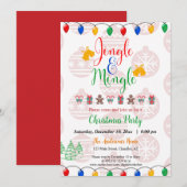 Invitation Jingle et Mingle Christmas Party Home Office Invi (Devant / Derrière)
