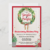 Invitation Jingle et Mingle Christmas Party open house (Devant)
