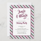 Invitation Jingle et Mingle Fête de Noël (Devant)