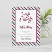 Invitation Jingle et Mingle Fête de Noël (Debout devant)