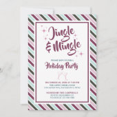 Invitation Jingle et Mingle Fête de Noël (Devant)