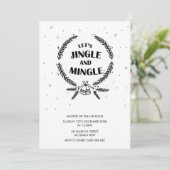 Invitation Jingle et Mingle Fête de Noël (Debout devant)