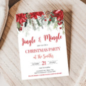 Invitation Jingle et Mingle Fête de Noël Berries