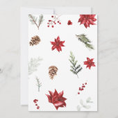 Invitation Jingle et Mingle Fête de Noël Berries (Dos)