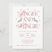 Invitation Jingle et Mingle Fête de Vacances (Devant)