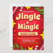 Invitation Jingle et Mingle Holiday (Devant)