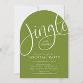 Invitation Jingle et Mingle Holiday Cocktail Party (Devant)