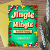 Invitation Jingle et Mingle Holiday - Turquoise