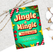 Invitation Jingle et Mingle Holiday - Turquoise