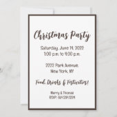 Invitation Jingle Et Mingle Noël Gallois Corgi Chipies (Dos)