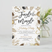 Invitation Jingle et Mingle Red Gold (Debout devant)