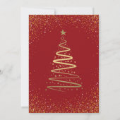 Invitation Jingle et Mingle Red Gold (Dos)