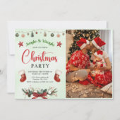 Invitation Jingle Et Mingle Stocker Photo Fête De Noël (Devant)