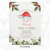 Invitation Jingle et Mingle Watercolor Party