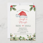 Invitation Jingle et Mingle Watercolor Party (Devant)
